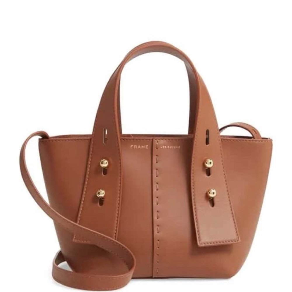Frame Denim Les Second Mini Tobacco Leather Bag